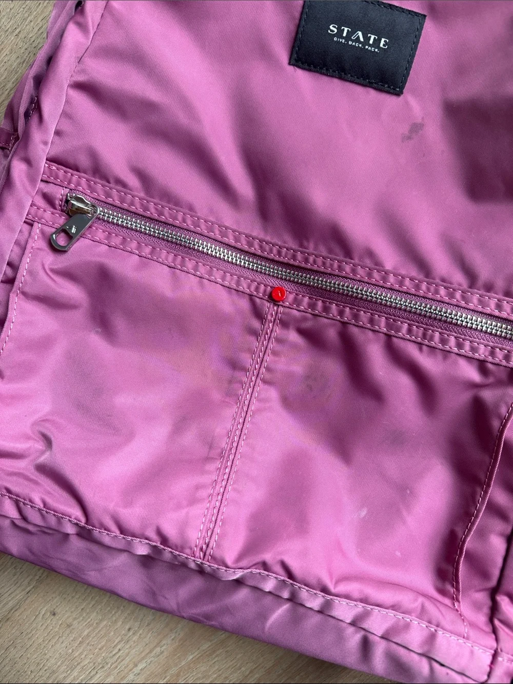 STATE Pink Nylon Kids Backpack